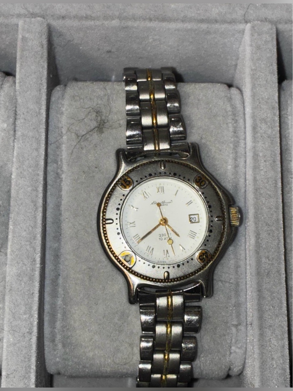 Women’s Eddie Bauer Two-Tone Stainless Steel Wristwatch - White Dial